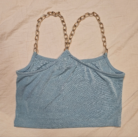 Princess Polly Chain Strap Crop Top Women's Size 4 - Picture 6 of 6